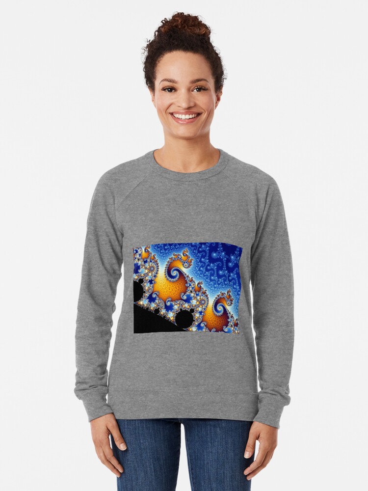Alternate view of Mandelbrot set Lightweight Sweatshirt
