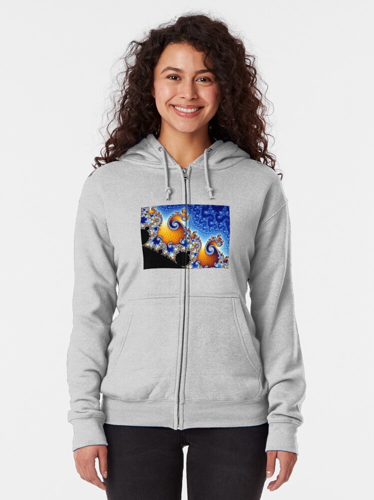 Alternate view of Mandelbrot set Zipped Hoodie