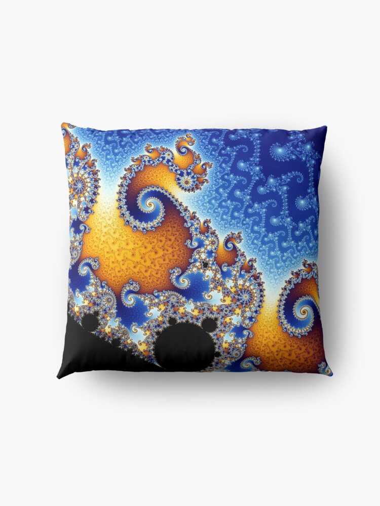 Alternate view of Mandelbrot set Floor Pillow