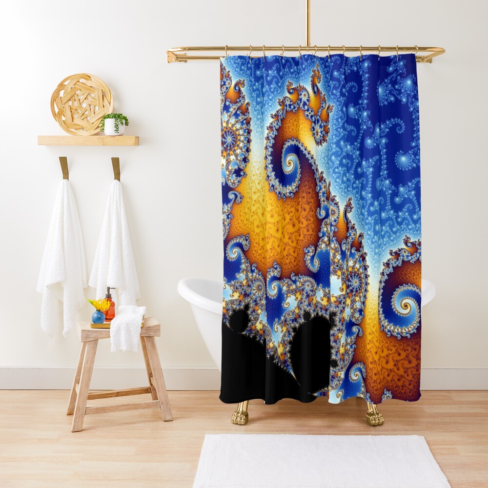 Mandelbrot set Shower Curtain