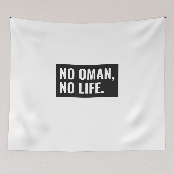 Item preview, NO OMAN NO LIFE Stylish Design  designed and sold by ArabCorner.