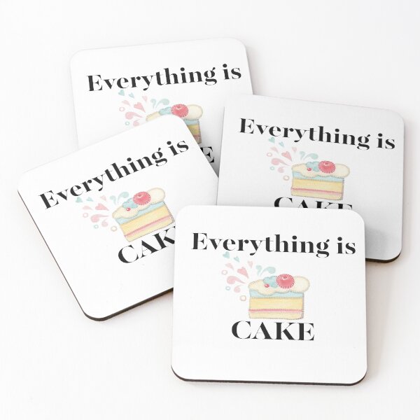 Item preview, Everything is Cake, pink, yellow, blue designed and sold by renzel12.