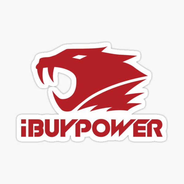 "iBuyPower Logo Vector" Sticker By Nvaa | Redbubble