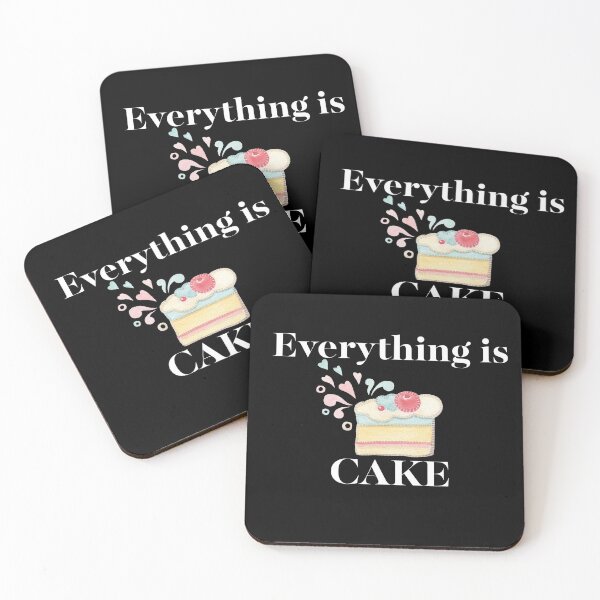 Item preview, Everything is Cake, pink, yellow, blue designed and sold by renzel12.