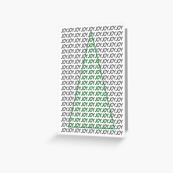 Joy Typography Christmas Tree Holiday Greeting Card