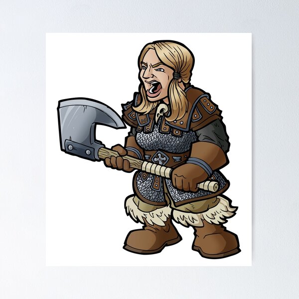 Dwarf Shieldmaiden Poster