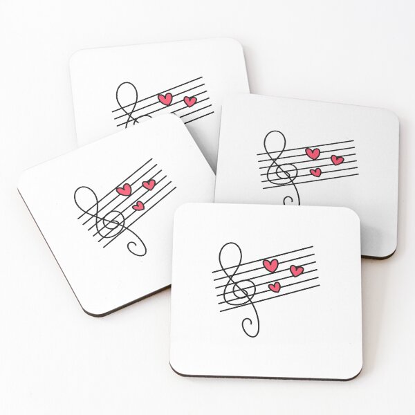 Item preview, Music heart notes designed and sold by Aysel's Designs.