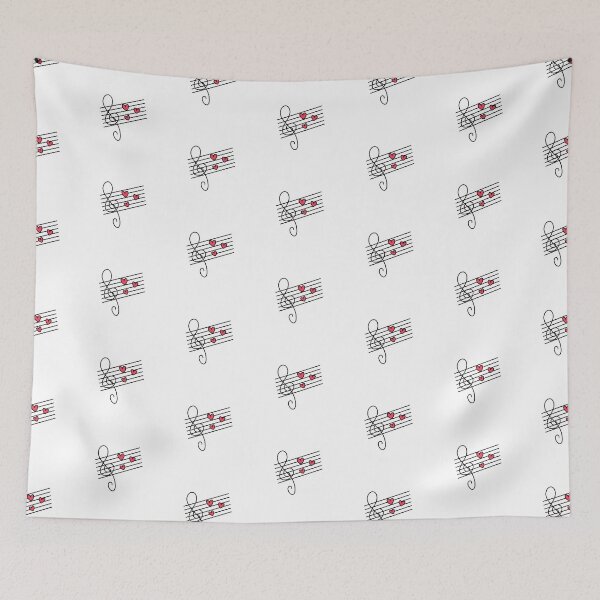 Item preview, Music heart notes designed and sold by Aysel's Designs.