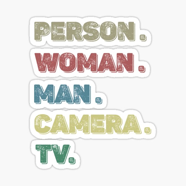 Person Woman Man Camera Tv Sticker For Sale By Moebrahim Redbubble 4190