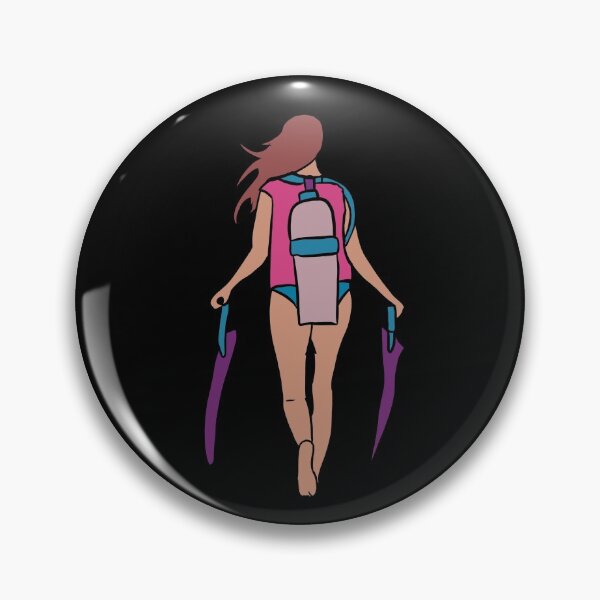 Item preview, Scuba Diving Girl designed and sold by TheSaltSirens.