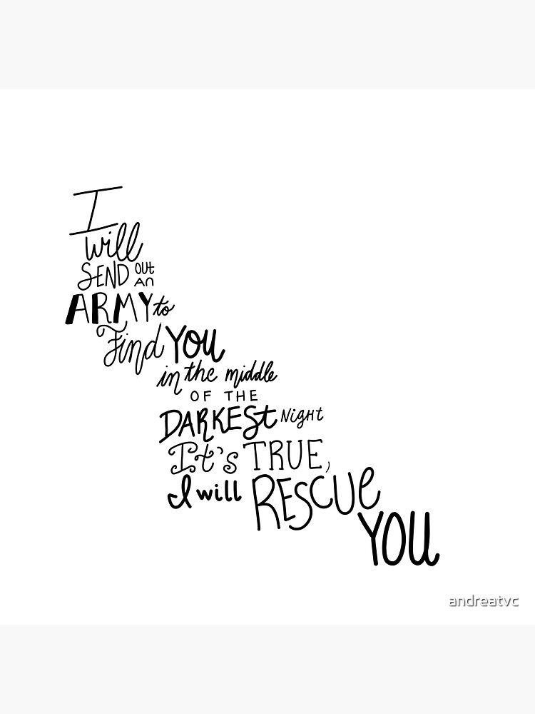 "Rescue You Lauren Daigle Lyric Art" Sticker for Sale by andreatvc