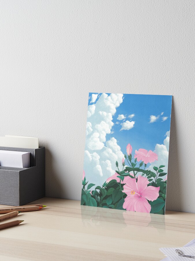 Flowers and Sky print