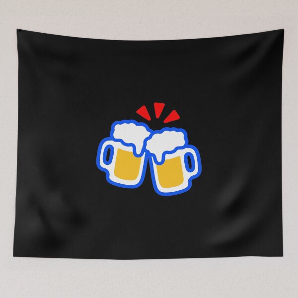 Item preview, beer glasses emoji designed and sold by LokmaneBrahimi.