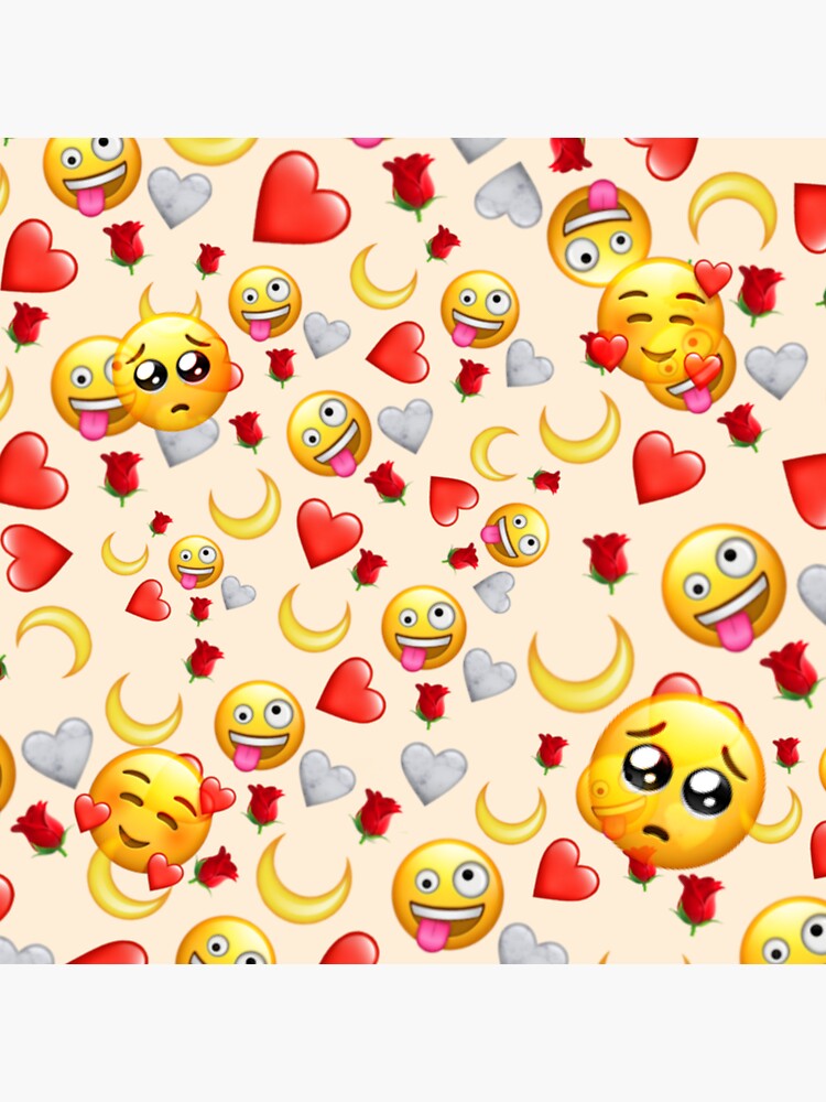 "Aesthetic emoji " Sticker for Sale by sierrasmith18 Redbubble