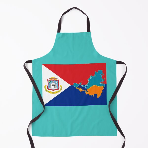 Item preview, Sint Maarten Flag with Map of St Saint Martin and Sint Maarten designed and sold by Havocgirl.