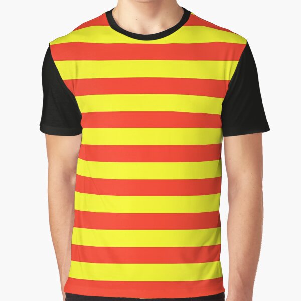 red and yellow stripes Graphic T-Shirt