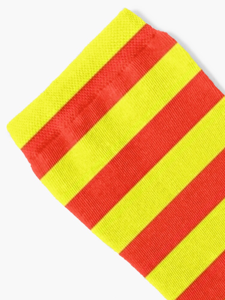 red and yellow stripes Socks for Sale by ZiphGames