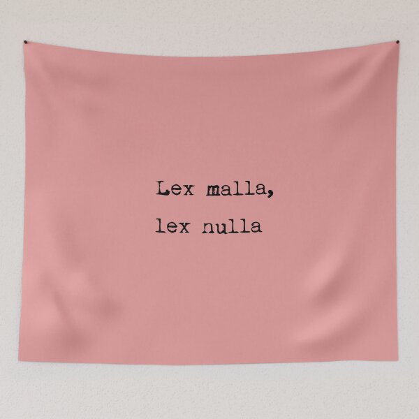Item preview, Lex malla, lex nulla Blackthorn Family Motto designed and sold by ordinarysummer.