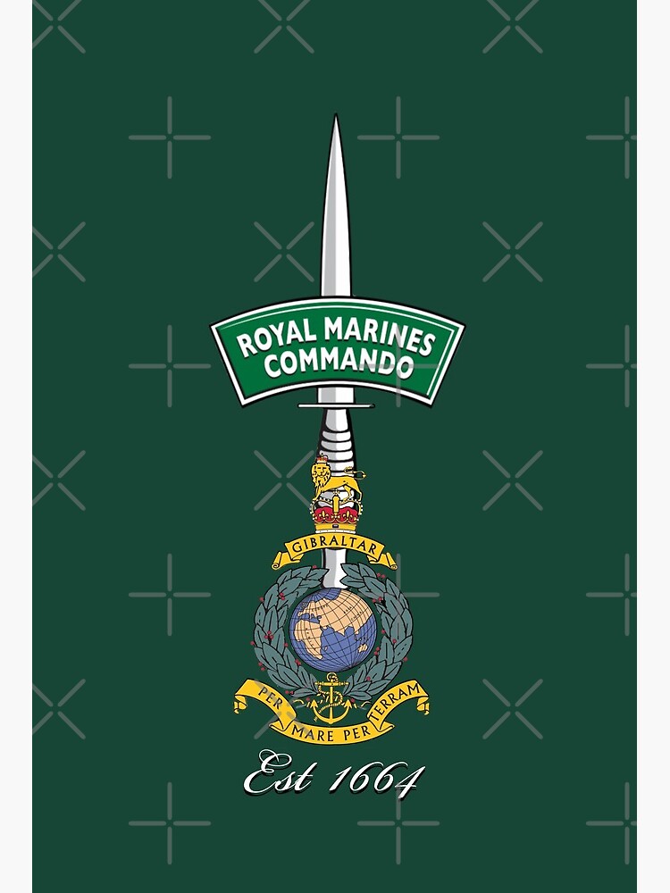 Royal Marine Commando Est 1664 Art Board Print By Top Notch Tees Redbubble