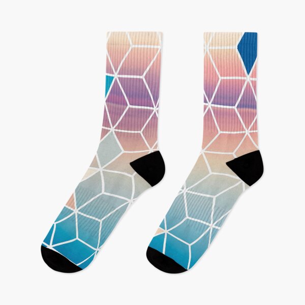 Item preview, Hexagon colour sunset designed and sold by Rogue-Bear-Art.