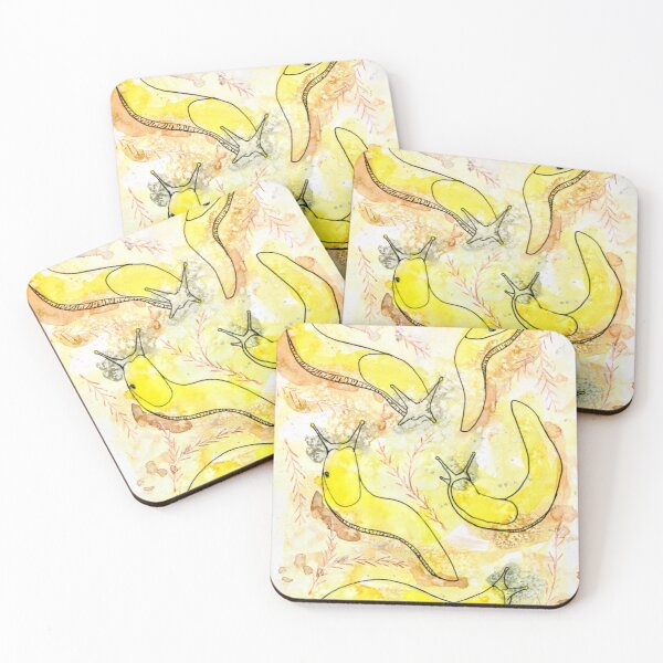 Item preview, Watercolor Banana Slugs designed and sold by Erica Howell.