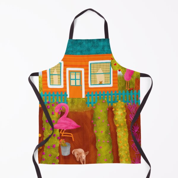 Item preview, Flamingo cottage garden designed and sold by JenaWDesigns.