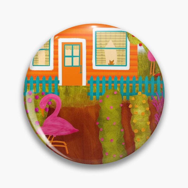 Item preview, Flamingo cottage garden  designed and sold by JenaWDesigns.