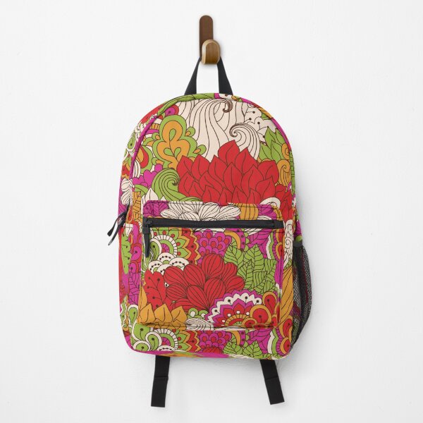 Item preview, Colorful Retro Groovy Vintage Floral Design designed and sold by digitalvintage.