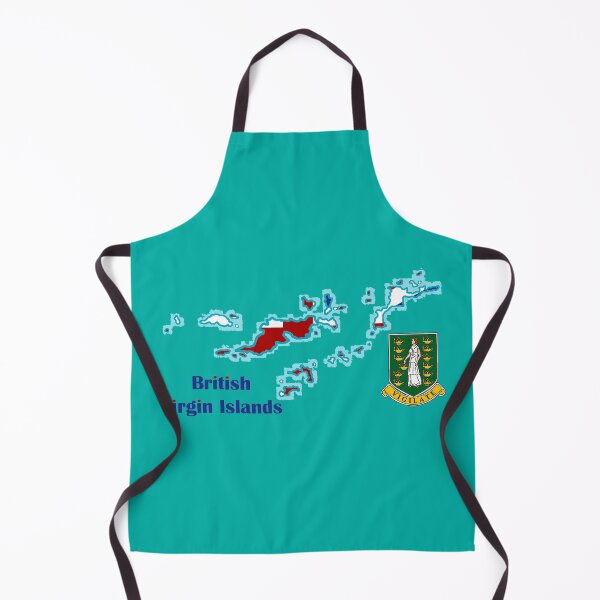 Item preview, British Virgin Islands BVI Map with Flag designed and sold by Havocgirl.