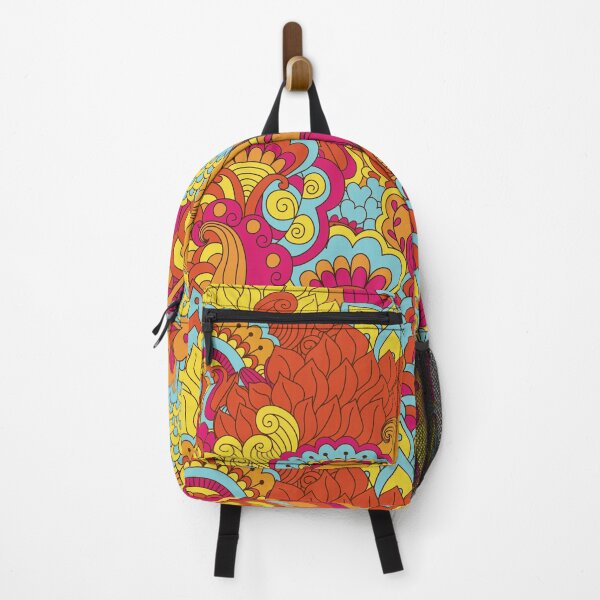 Item preview, Colorful Retro Groovy Vintage Floral Design designed and sold by digitalvintage.