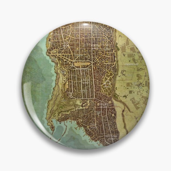 Item preview, Waterdeep City Map 2 designed and sold by wolfofthenorth.