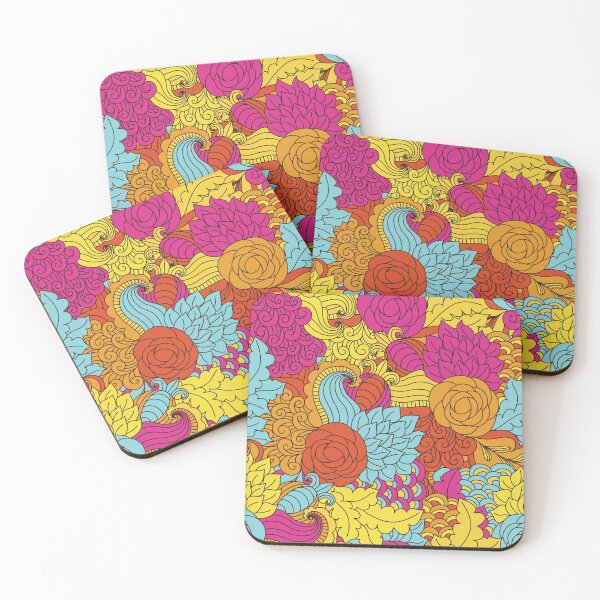 Item preview, Colorful Retro Groovy Vintage Floral Design designed and sold by digitalvintage.