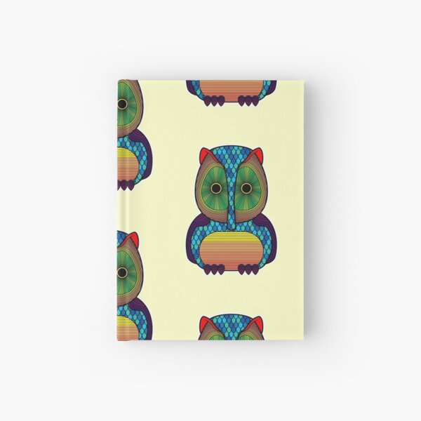Colorful Owl Hardcover Journal
