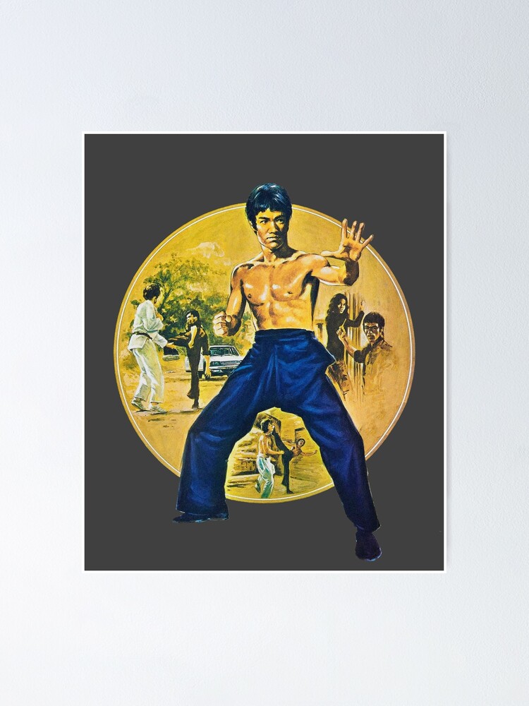 Way Of The Dragon Bruce Lee Poster By Vintagelovers Redbubble