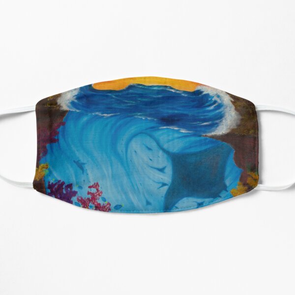 Beneath the waves painting Mask