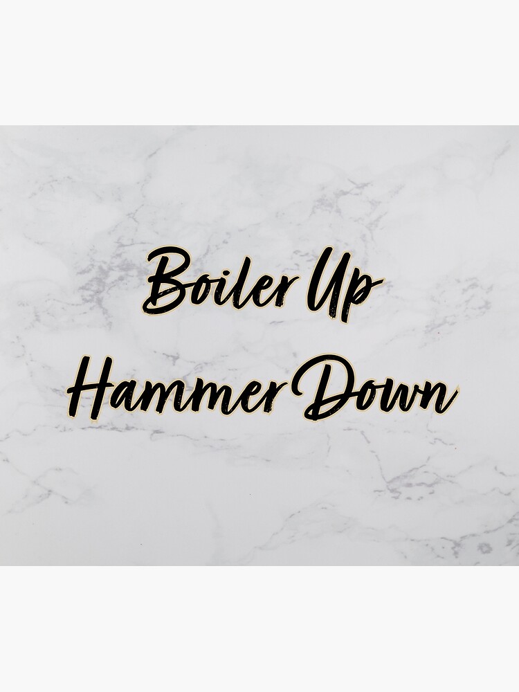 "Purdue Boiler Up Hammer Down Flag" Poster by rkn19 Redbubble