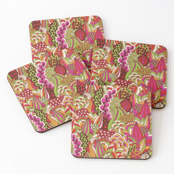 Item preview, Colorful Retro Groovy Vintage Floral Design designed and sold by digitalvintage.