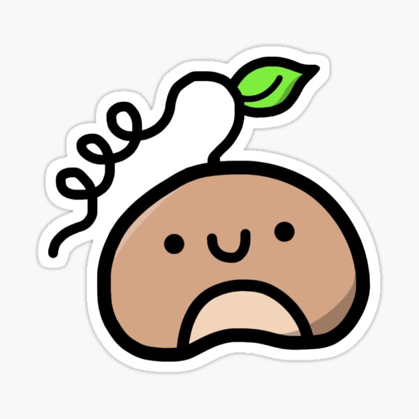 Kawaii Small Smol Tumblr Bean | Sticker