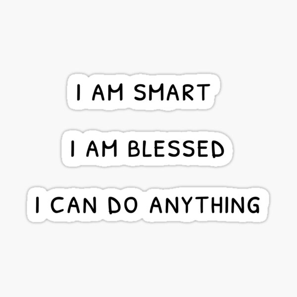 Positive Affirmation Flowers Sticker for Sale by ohmygosh-design