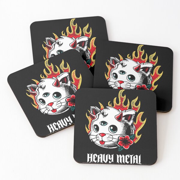Item preview, Heavy Metal Cat designed and sold by metal-works.