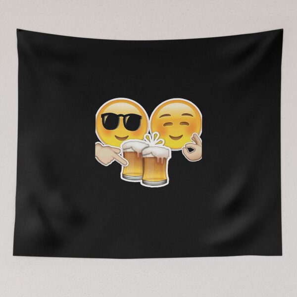 Item preview, beer cheers emoji xD designed and sold by LokmaneBrahimi.