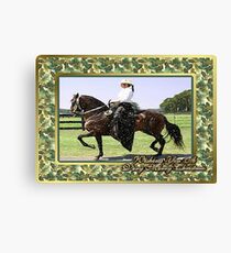 Paso Fino Horse Christmas Card Canvas Print