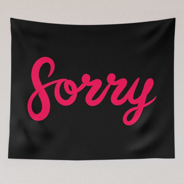 Item preview, SORRY (Pink) designed and sold by Sorrrry.