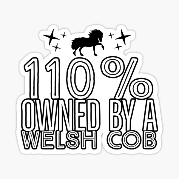 110% Owned by a Welsh Cob Sticker