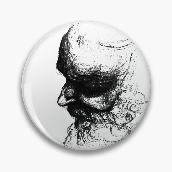 Item preview, Bearded face designed and sold by lapetiteart.