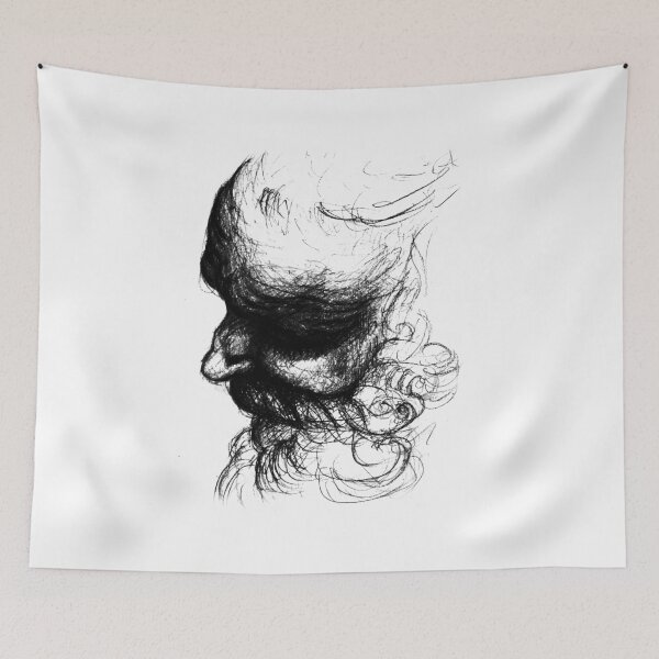 Item preview, Bearded face designed and sold by lapetiteart.