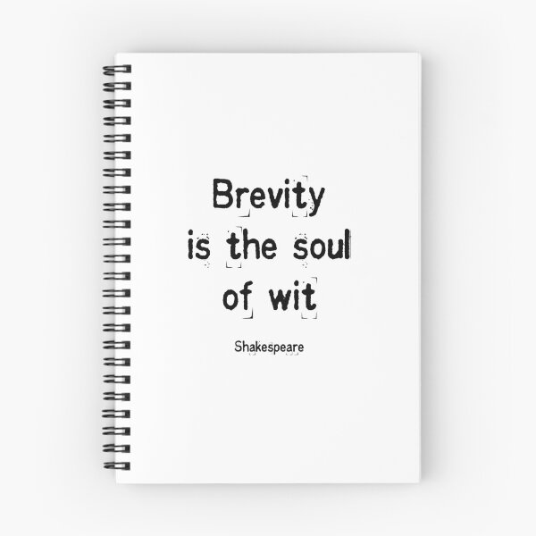Item preview, Brevity is the soul of wit Shakespeare quotes designed and sold by Inspirationmotivation.