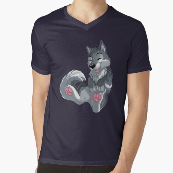 Happy Wolfdoggy V-Neck T-Shirt