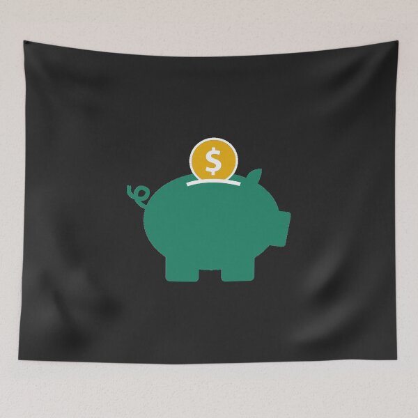 Item preview, PIGGY BANK /  STACK T-SHIRT designed and sold by xermerch.