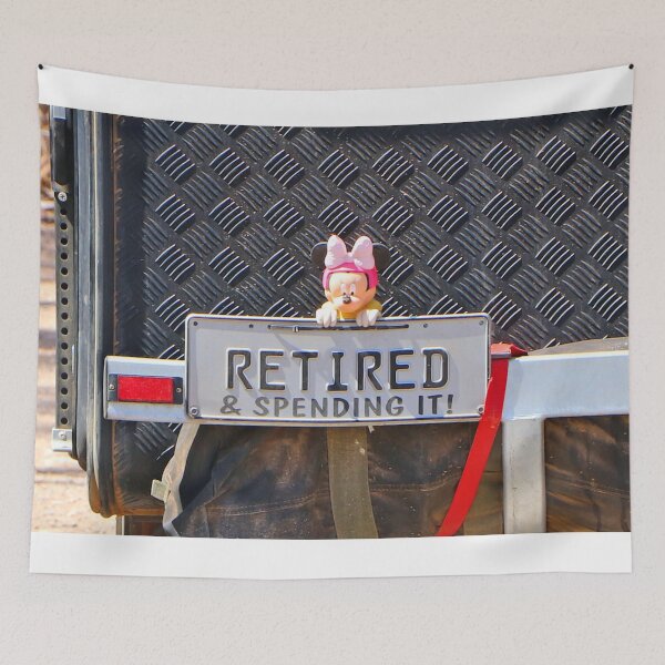 Item preview, Retired & spending it! Number plate, Australia designed and sold by FranWest.